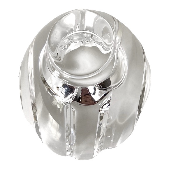 Orrefors Clear Crystal Oval Candlestick Tealight Holder Sweden Sticker Signed - Picture 9 of 14